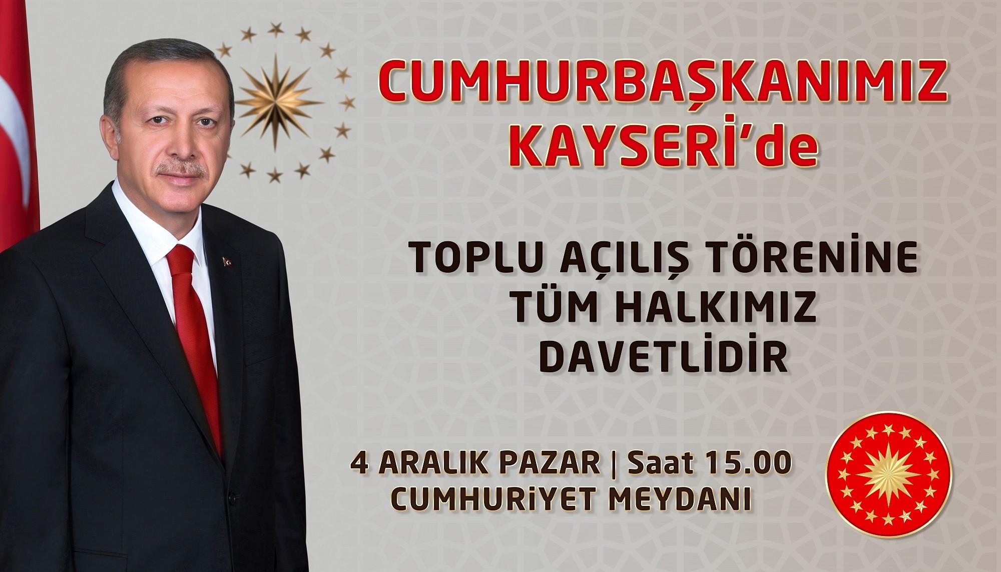 Büyükşehir Yatırımlarını Cumhurbaşkanı Açıyor