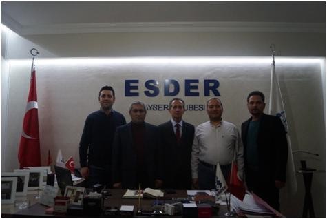 Kayseri Vali Yardımcıları Esder’i ziyaret etti