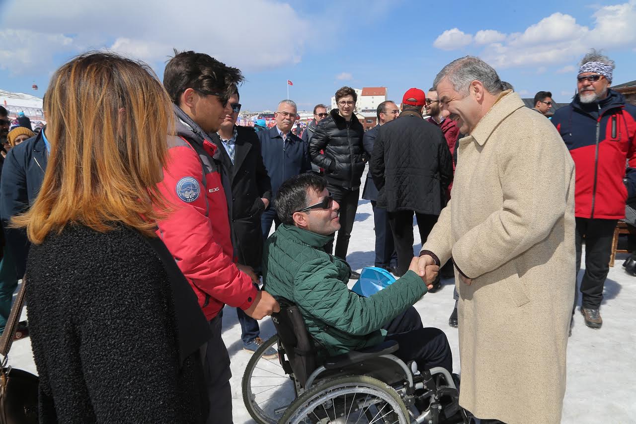 Erciyes 7. Uluslararası Engelliler Kar Festivali yapıldı