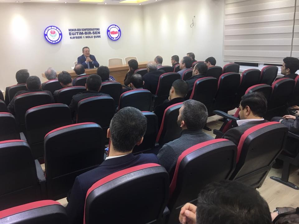 Büyükelçi Aydın Nurhan Kayseri Eğitim Bir Sen’de Avrupa’nın ikiyüzlülüğünü anlattı