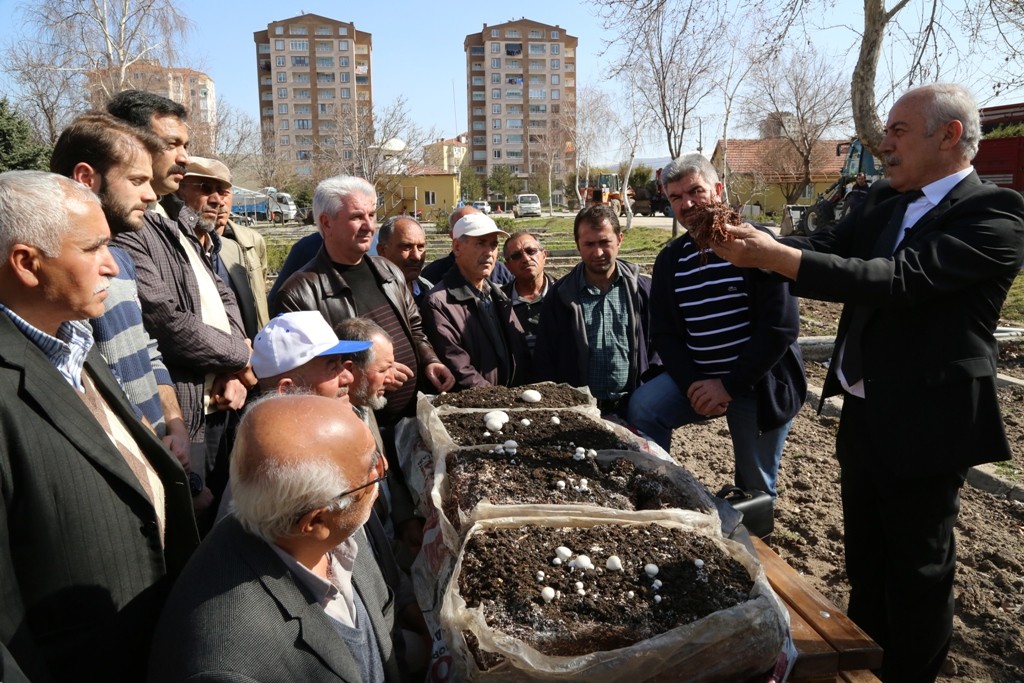 Melikgazi’de Kültür Mantarı Yetiştiriciliği Kursları başladı