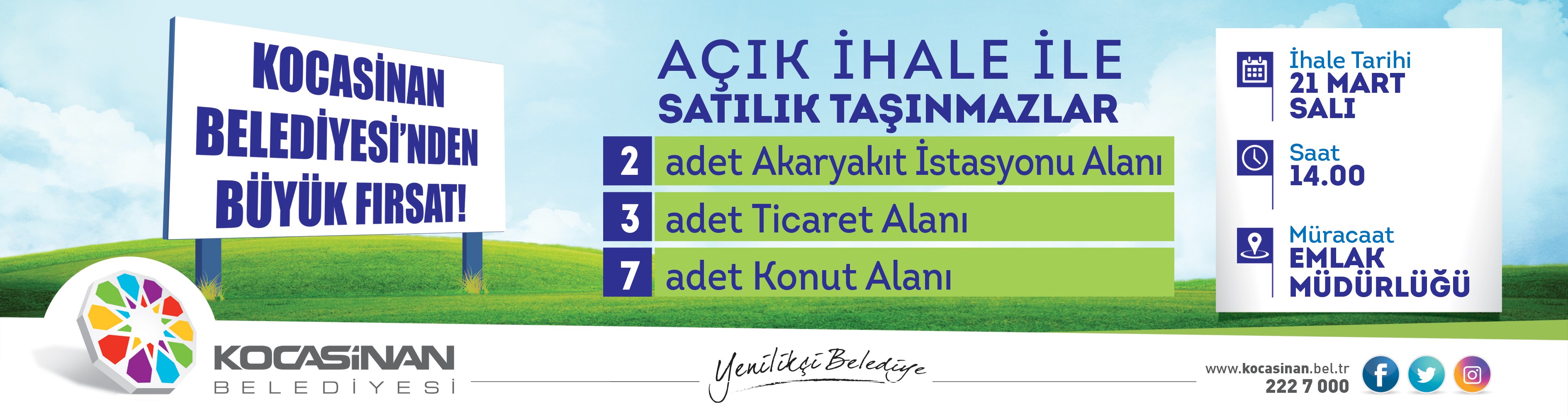 Yeni Kocasinan için ihalelere yoğun ilgi