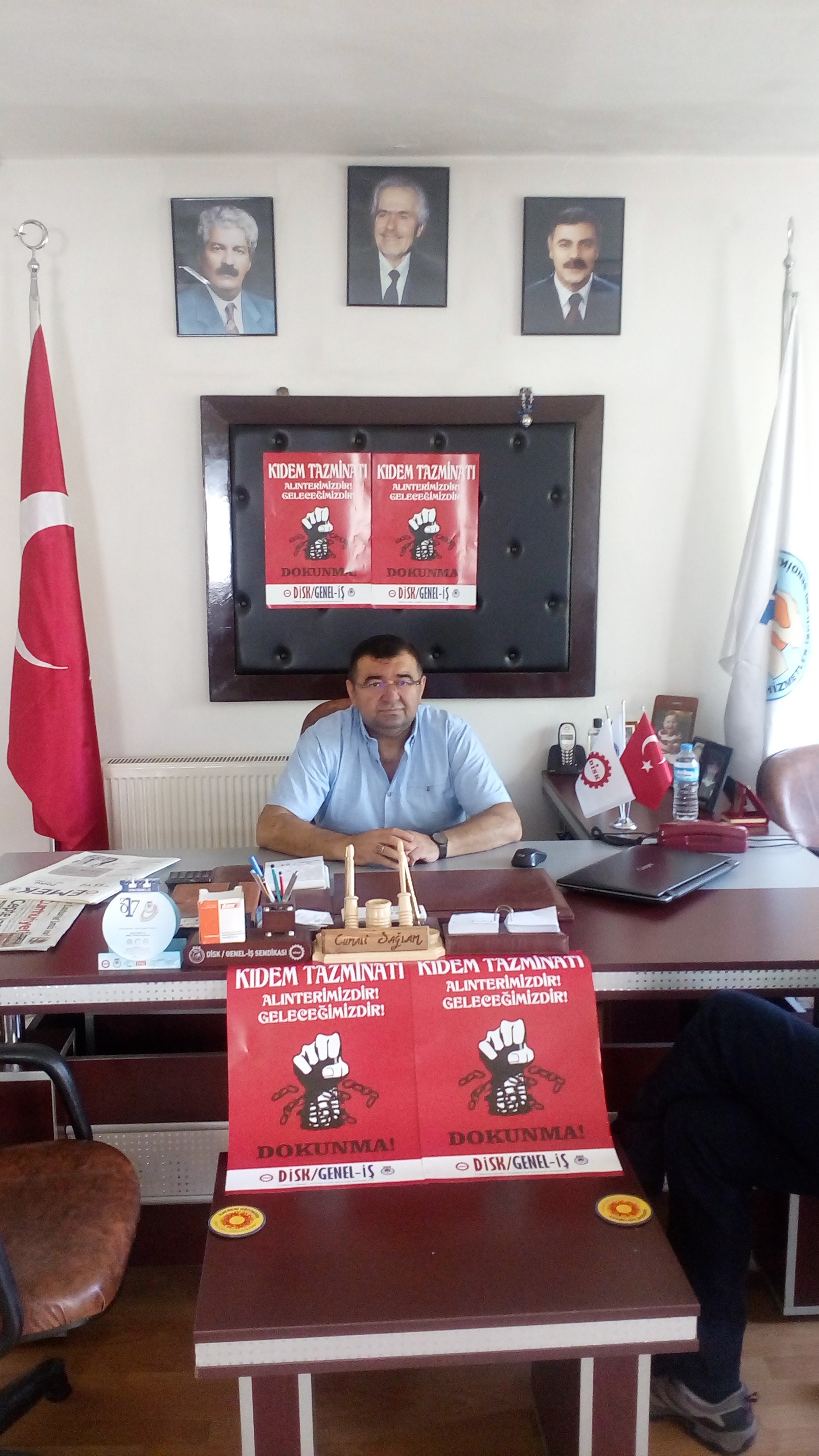 DİSK Kayseri Bölge Temsilcisi Cumali Sağlam, “Kıdem Tazminatı haktır gasp edilemez”