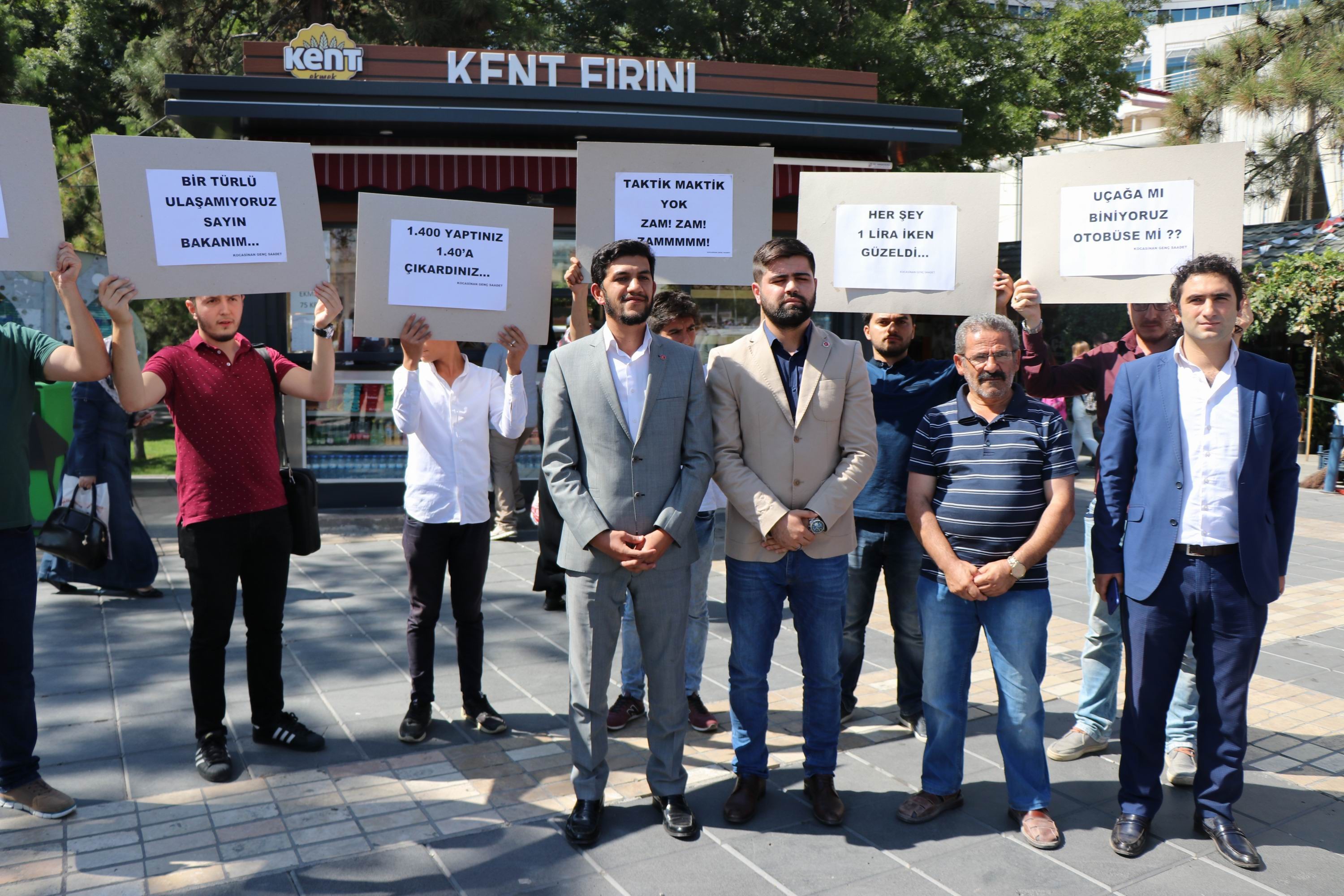 SP İl Gençlik Kolları’ndan ‘Ulaşım biletlerine zam’ tepkisi