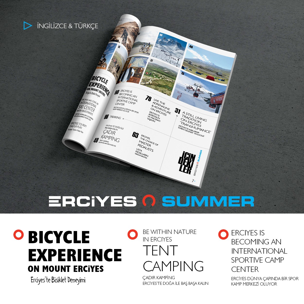 ‘ERCİYES SUMMER 2017’ dergisi beğeni topluyor