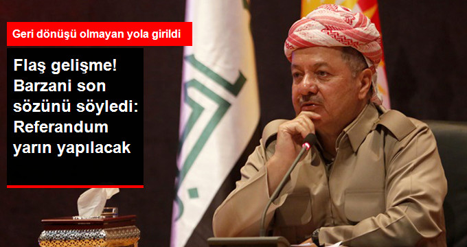 Barzani referandumdan vazgeçmedi