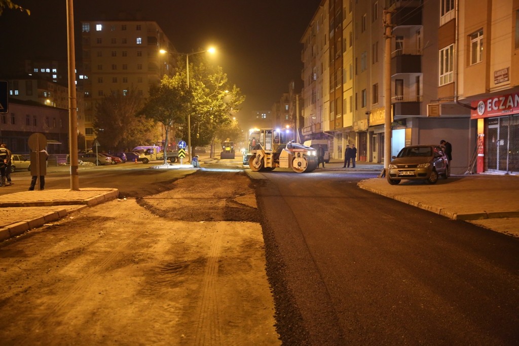 Küçükmustafa Mahallesi’nde asfaltlama çalışması