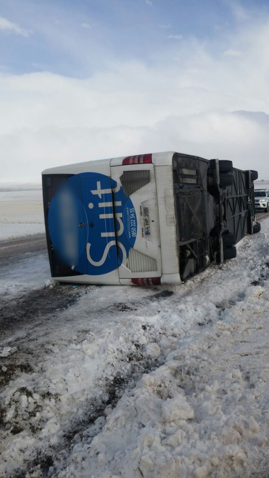 Kayseri – Malatya karayolunda 3. otobüs kazası: 3 yaralı 