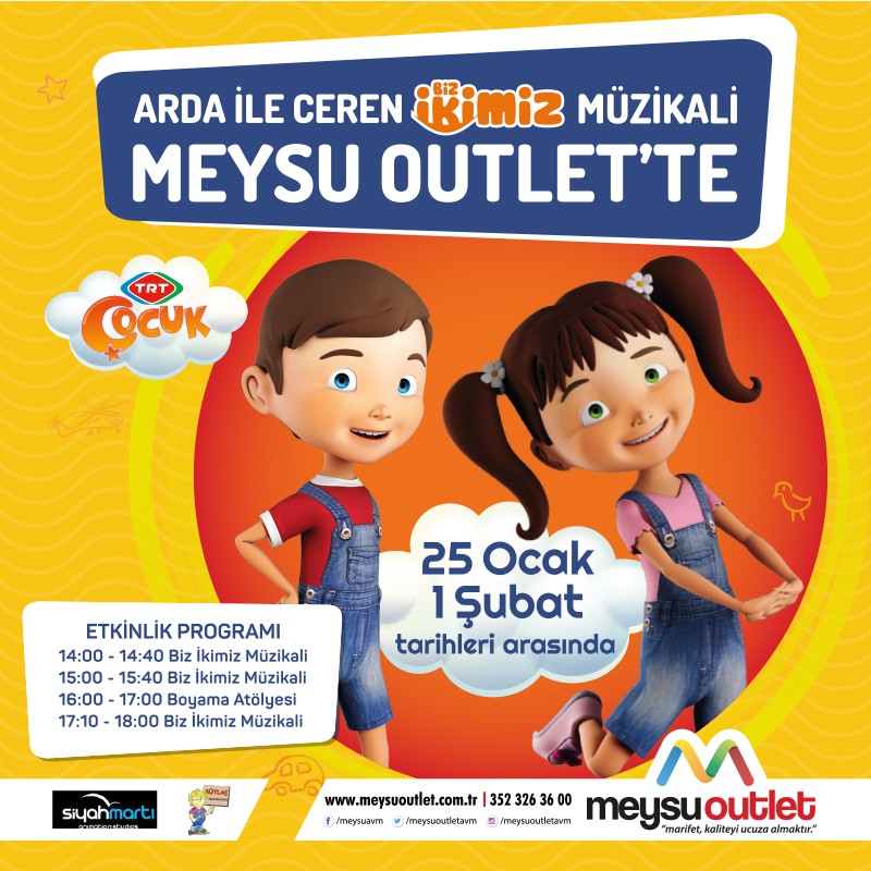 Arda ile Ceren biz ikimiz müzikali Meysu Outlet’te