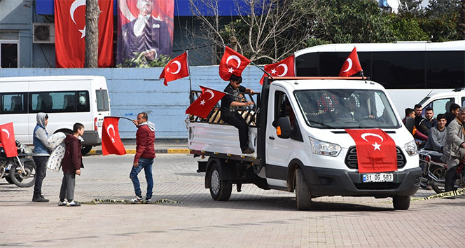 Reyhanlı’da Mehmetçiğe destek konvoyu