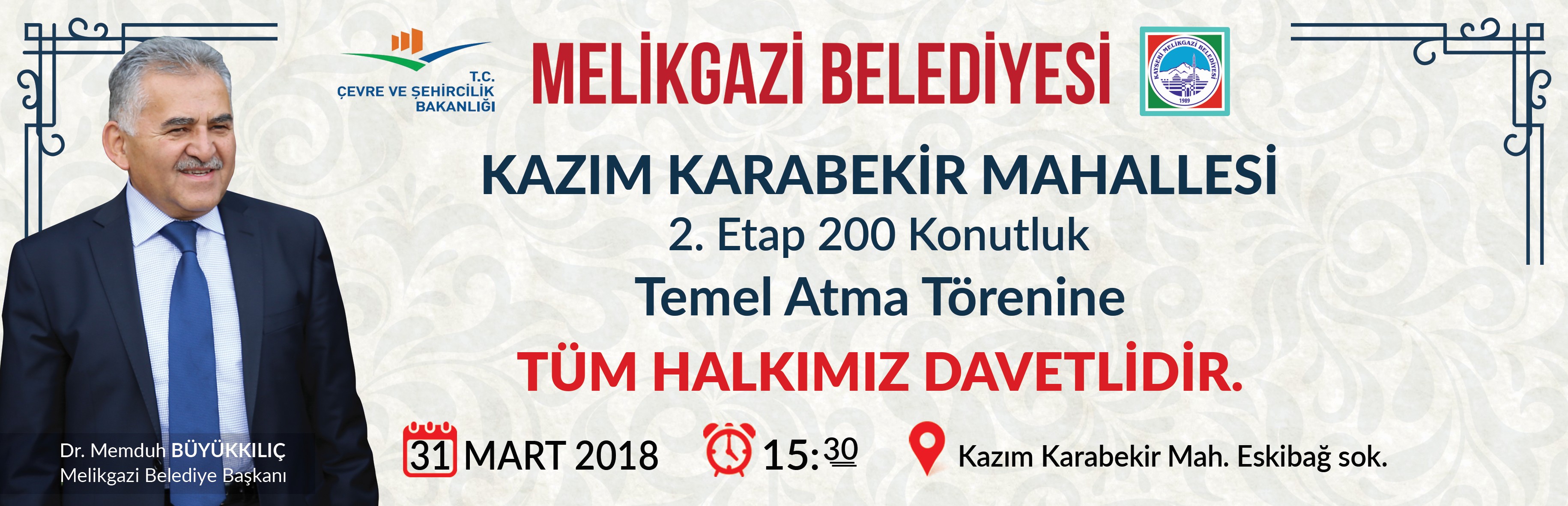 Kazım Karabekir Mahallesi’nde 200 dairenin temeli Cumartesi günü atılacak