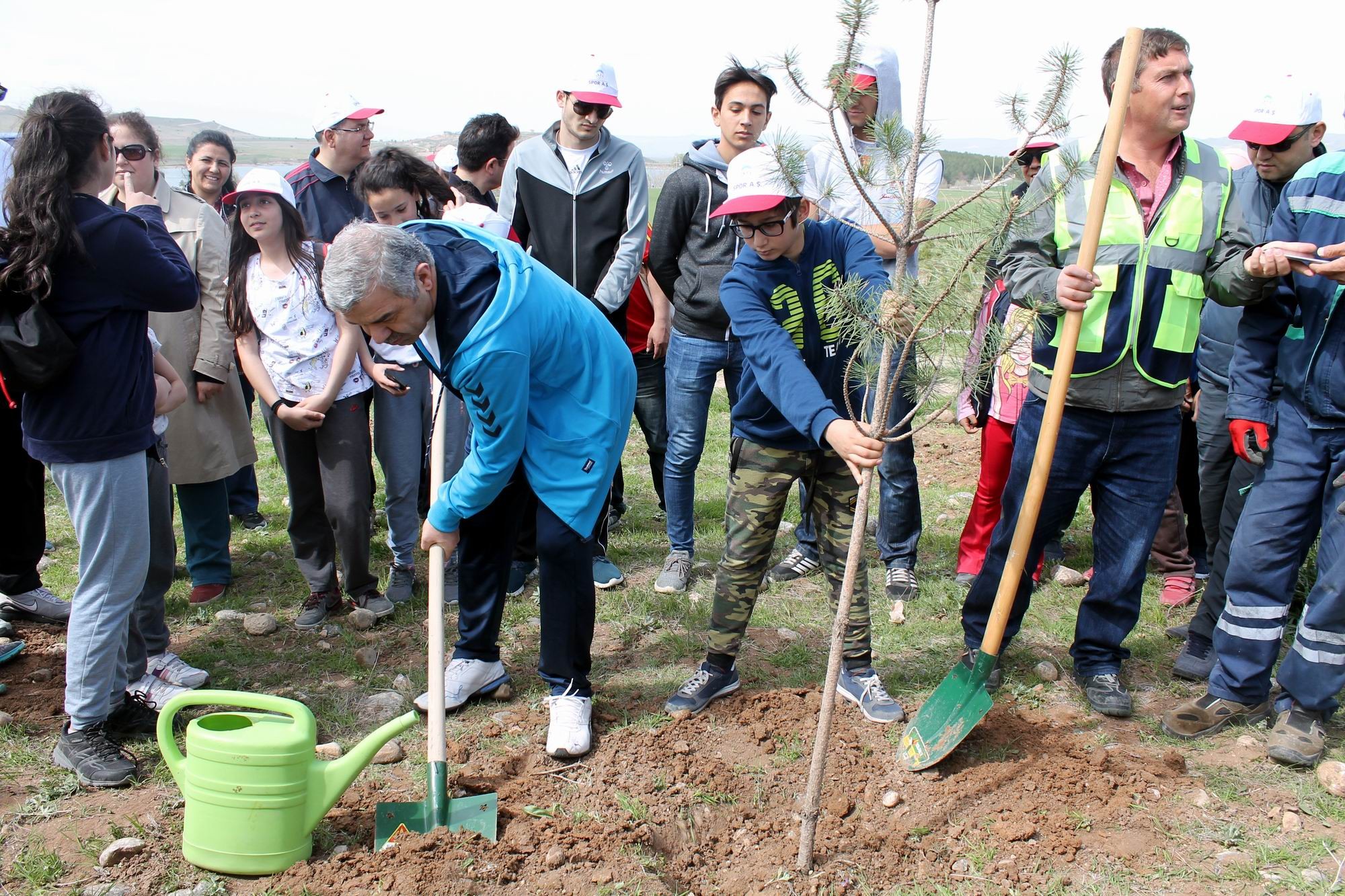 20 bin kişinin katılımıyla 10 bin fidan toprak ile buluştu