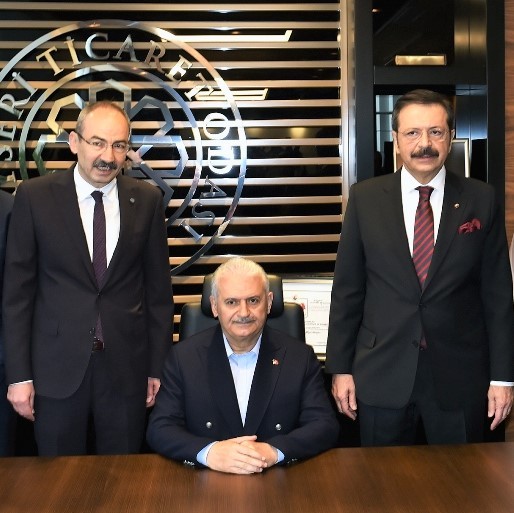 Gülsoy “Kayseri Ticaret Odası tarihinde ilk defa odamızı bir Başbakan ziyaret etti”