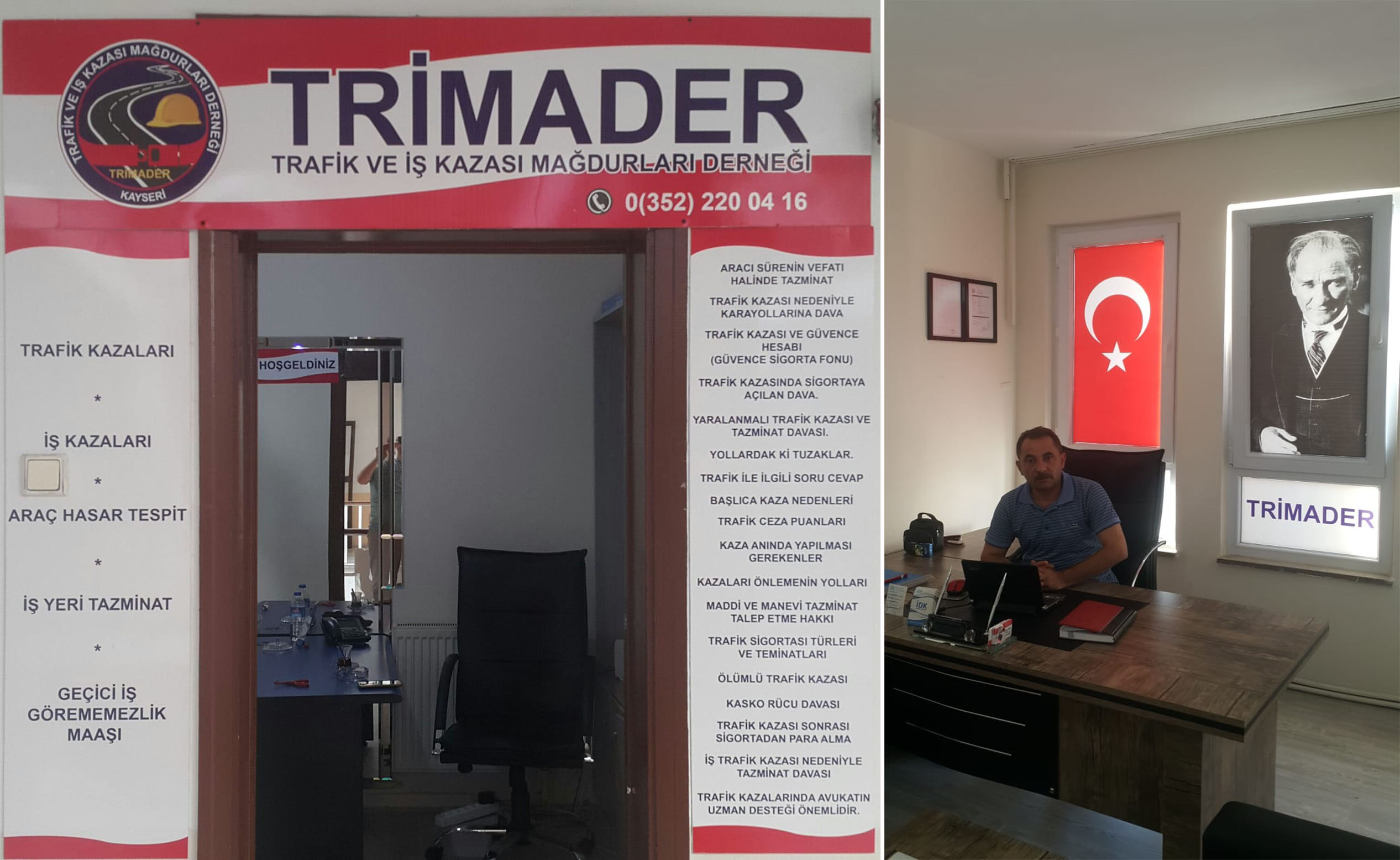 TRAFİK VE İŞ KAZALARI MAĞDURLARININ  YENİ KAPISI “TRİMADER”