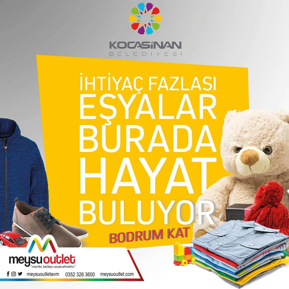 Meysu Outlet’te ikinci el eşyalar mutluluğa dönüşüyor