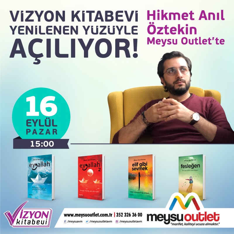 Hikmet Anıl Öztekin Meysu Outlet’te sevenleri ile buluşuyor