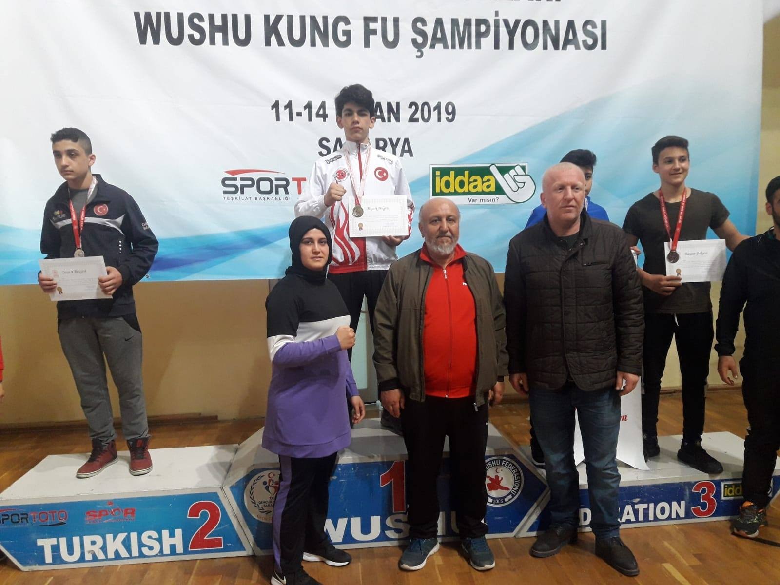 Okullar arası Wushu Türkiye Birinciliği Müsabakalarına Kayseri Damgası