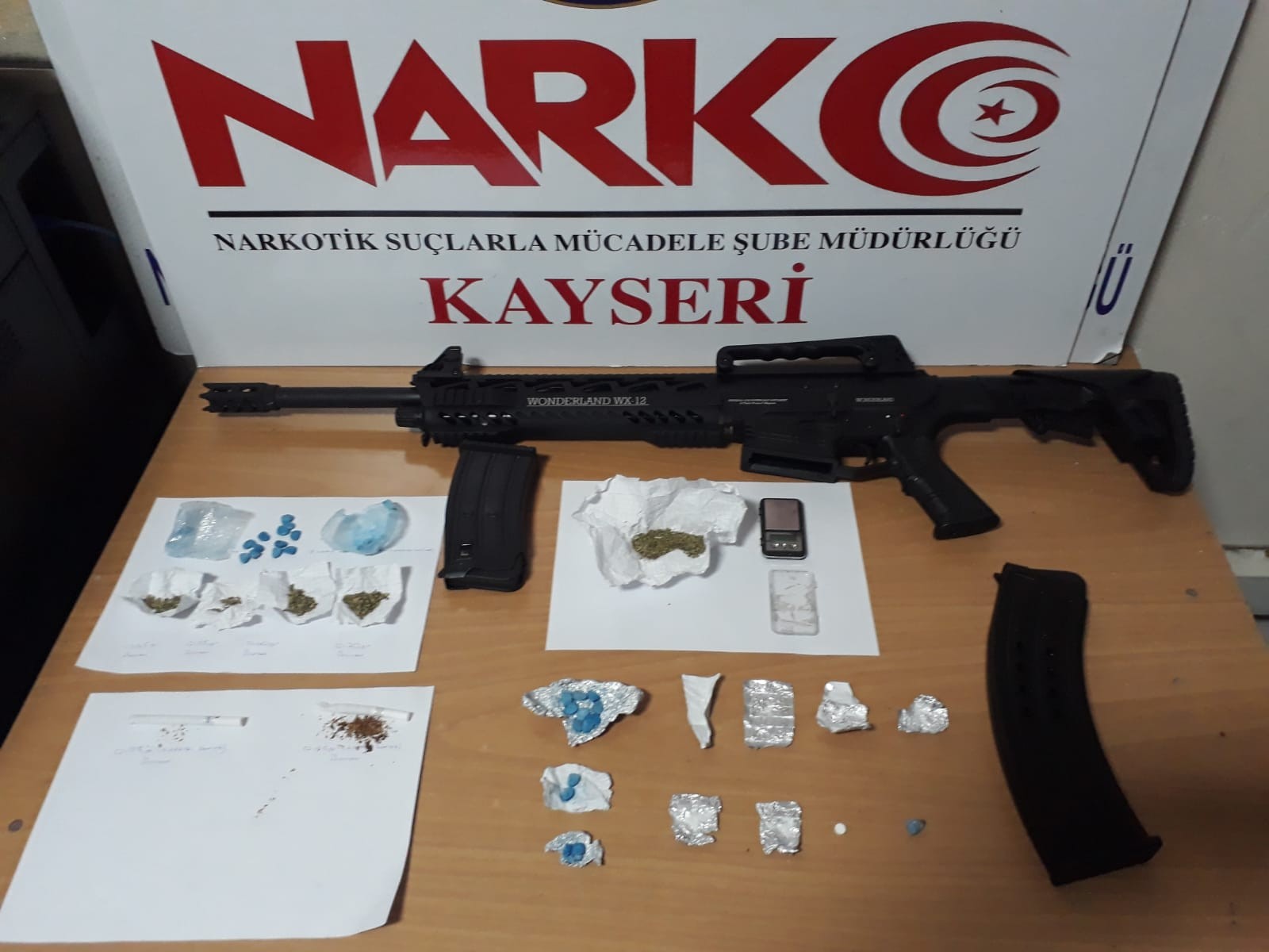 Kayseri’de uyuşturucu operasyonları: 20 gözaltı