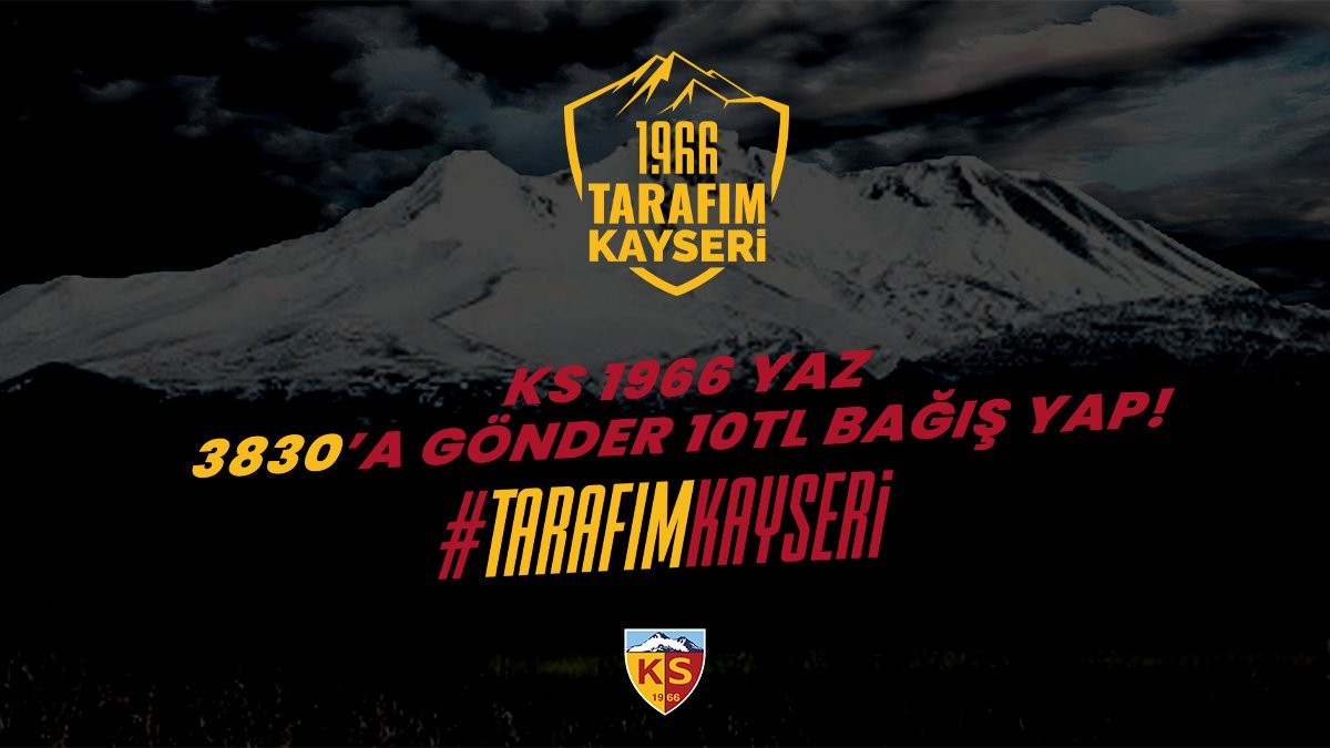 Kayserispor Bağış kampanyası başlattı