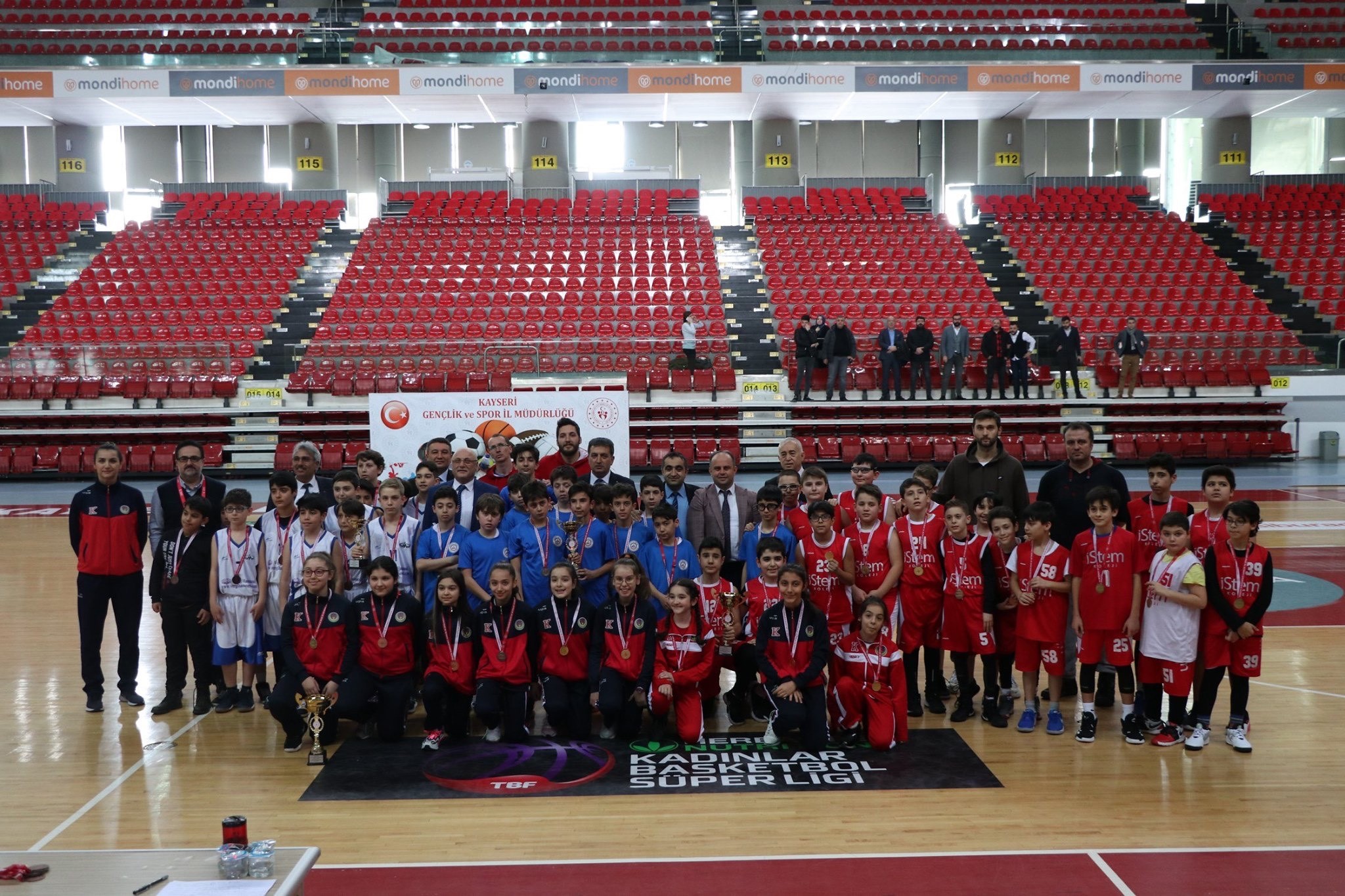 Okullar arası Küçükler Basketbol İl Birinciliği müsabakaları tamamlandı