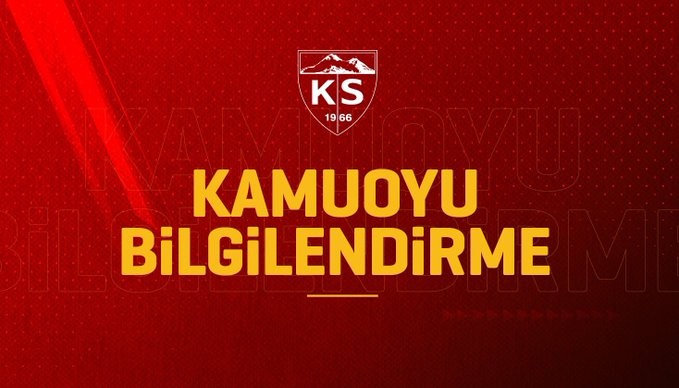 Kayserispor’da bir idari personelde sonuç pozitif çıktı