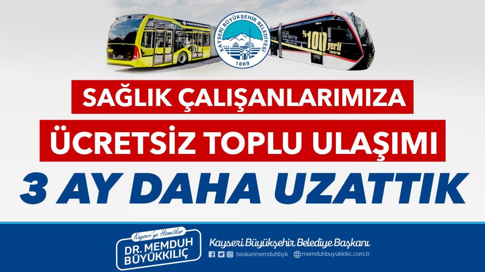 Büyükşehir sağlık çalışanlarına ulaşım desteğini sürdürecek