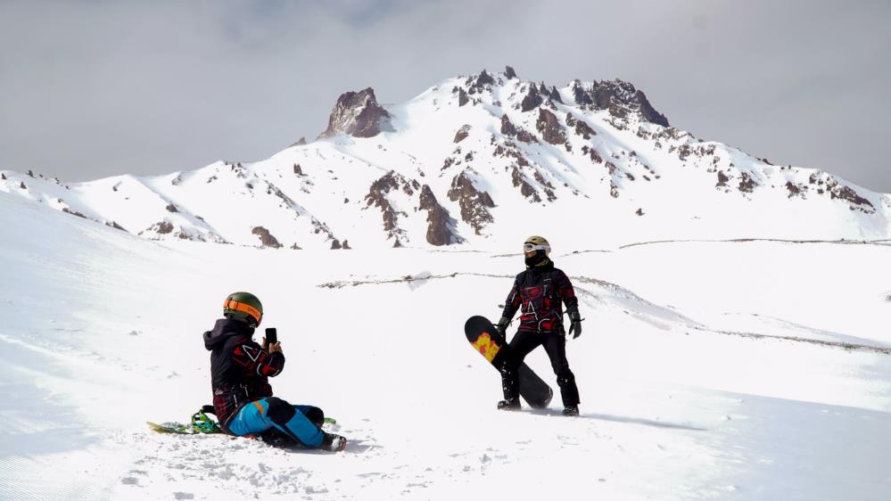 Erciyes kayakseverlerin gözdesi