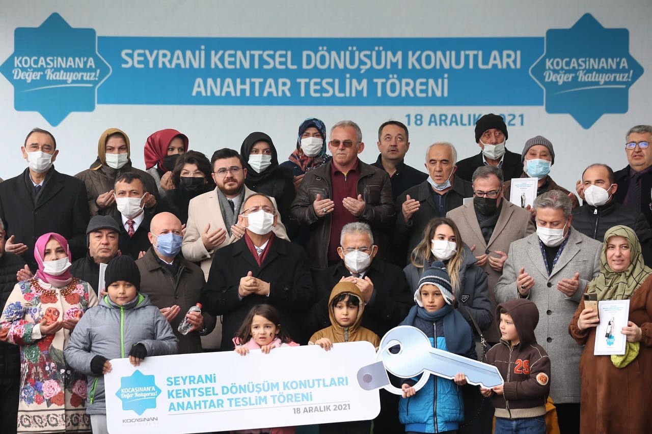 SEYRANİ KENTSEL DÖNÜŞÜM’DE 224 AİLEYE ANAHTARLARI TESLİM EDİLDİ