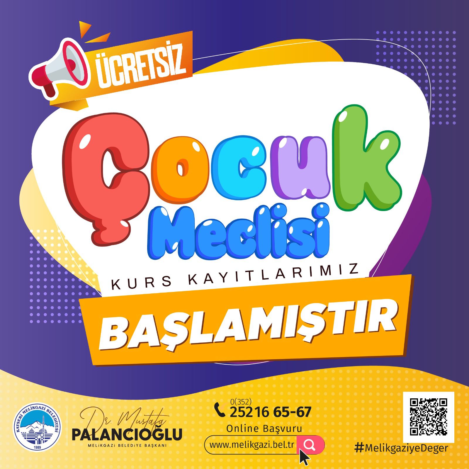 ÇOCUK MECLISI KURS KAYITLARI BAŞLADI