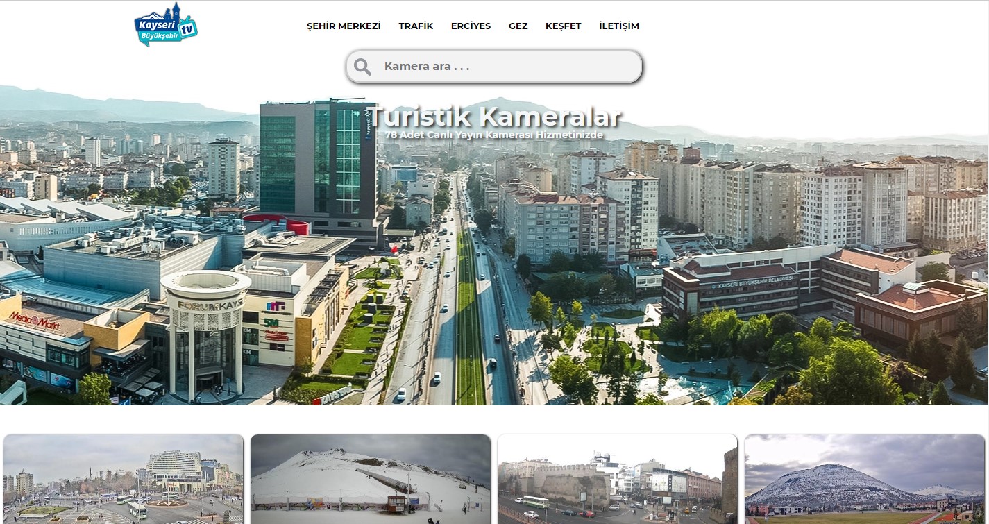 KAYSERİ’Yİ TURİSTİK KAMERALARDAN DÜNYA İZLİYOR